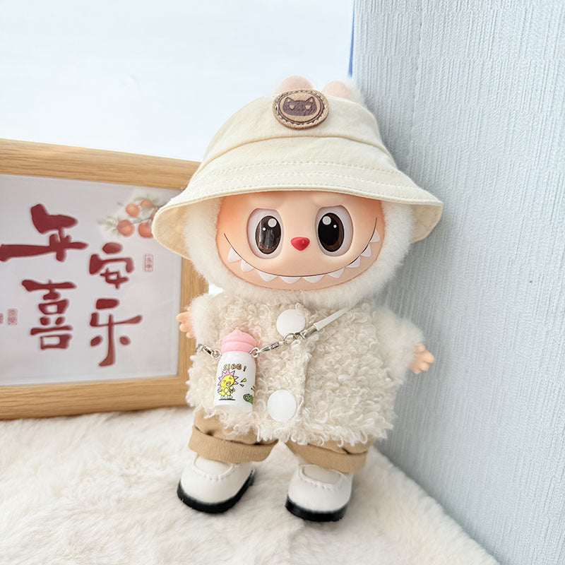 [Clothes only] First and second generation Labubu clothes pendant Labubu baby clothes, buttons, rings, vest suits, hats are cute.