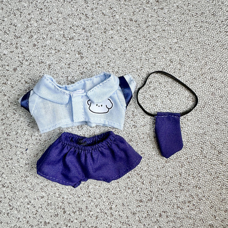 [Clothes only] 17cm Rab cloth pendant labubu keychain baby clothes couple college wind fried street sweater
