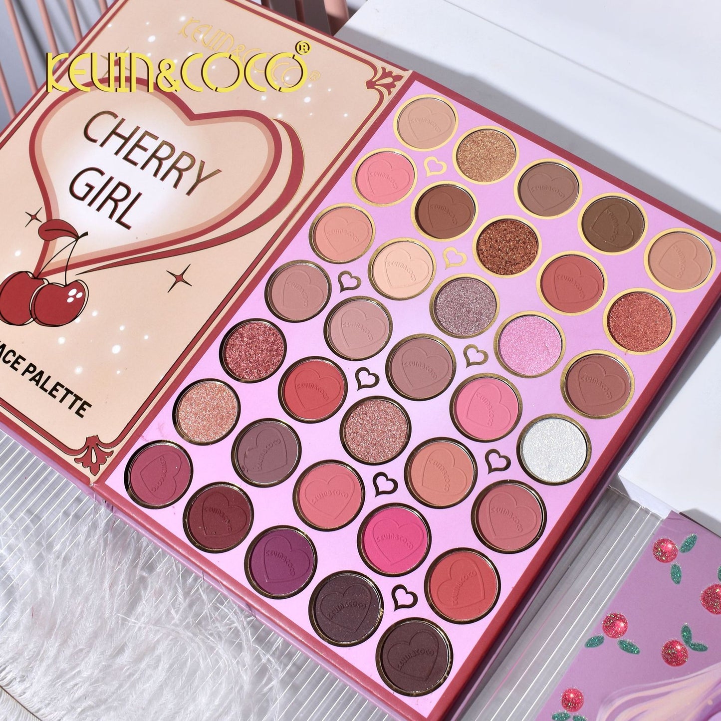 KEVIN & COCO82 color eyeshadow blush highlight integration ins girl daily KEVIN & COCO
