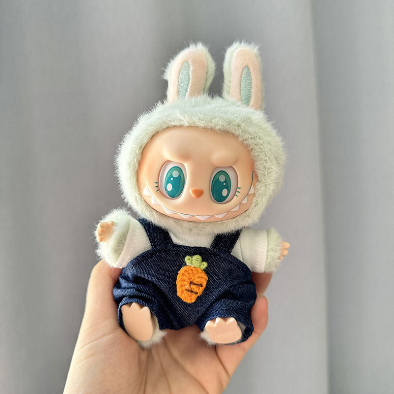 [Clothes only] 1st/2nd and 3rd generation Labubu clothes pendant Labubu sitting party baby clothes bear overalls cute