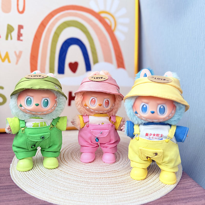 [Clothes only] First and second generation Labubu clothes pendant Labubu sitting baby clothes flying policewoman suit cute
