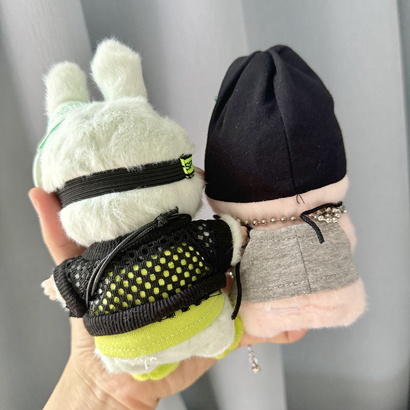 Clothes only] First/second generation Labubu clothes pendant Labubu sitting party baby clothes hip-hop women's tennis clothes