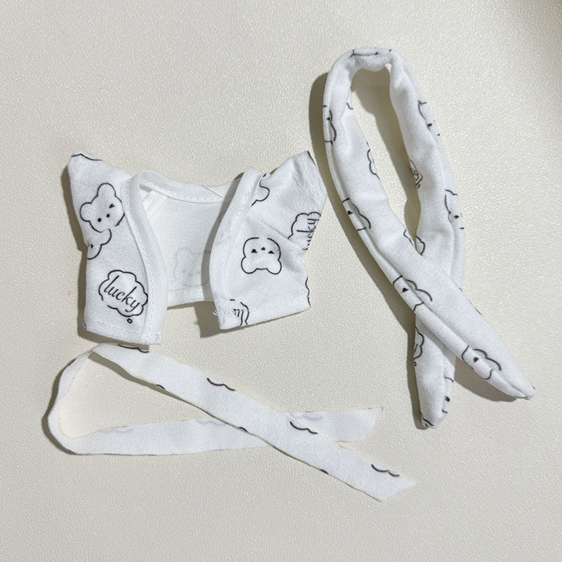[Clothes only] Second-generation keychain Labubu clothes pendant Labubu sitting party disconnected bear pajamas cute
