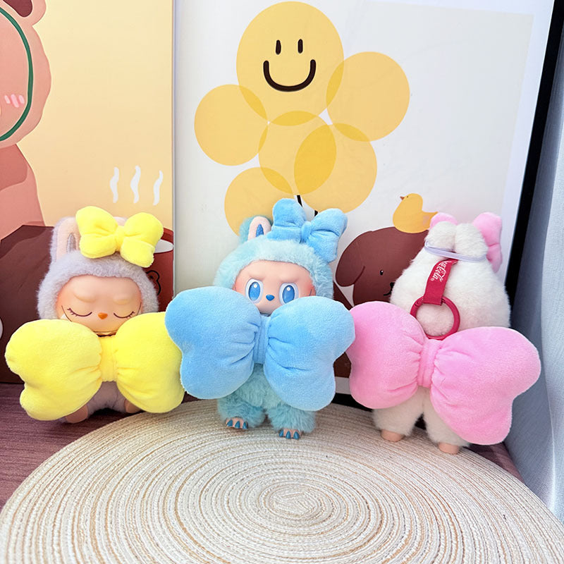 [Clothes only] One, two and three generations of keychains Labubu clothes pendant Labubu Coca-Cola angel bow