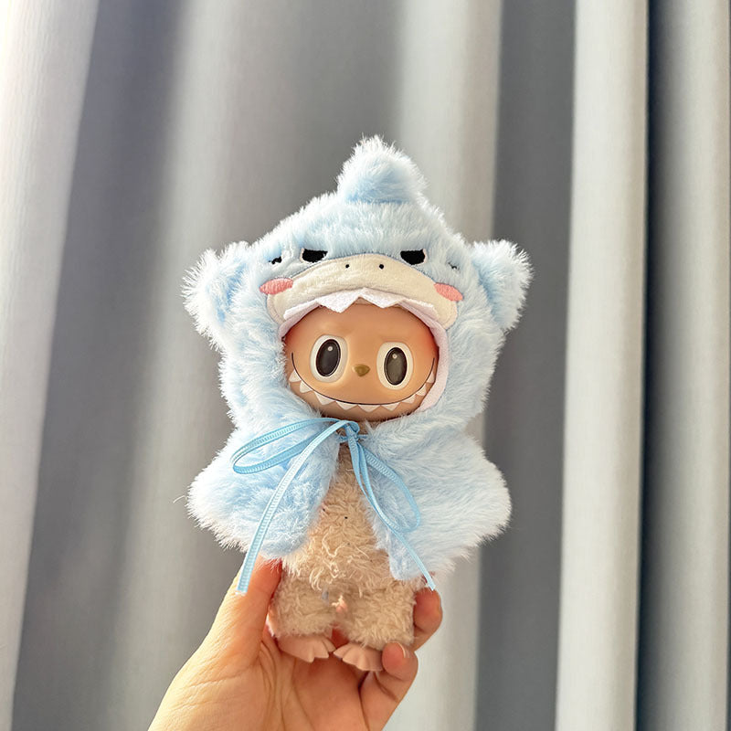 [Clothes only] First and second generation keychain Labubu clothes pendant Labubu sitting party shark dinosaur shawl