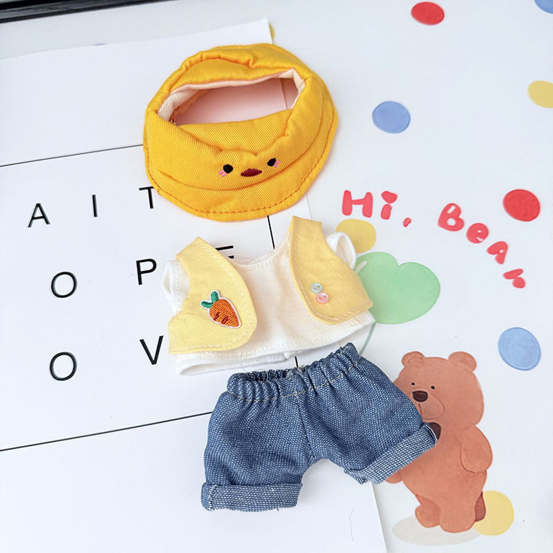 [Clothes only] First and second generation Labubu clothes pendant Labubu sitting baby clothes duck duck carrot travel cute