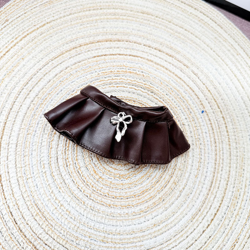 [Clothes only] 17cm Labubuwa clothes LABUBU blind box sitting party one, two, three generations of cool sweet leather clothes