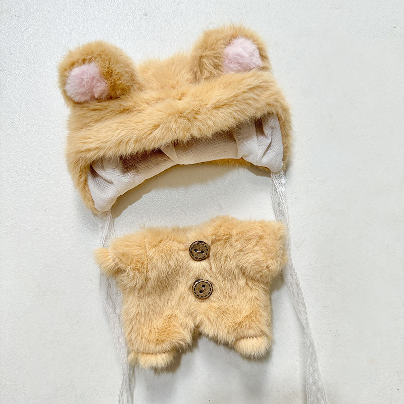 [Clothes only] 17cm Rab cloth pendant labubu keychain baby clothes couple college wind fried street sweater