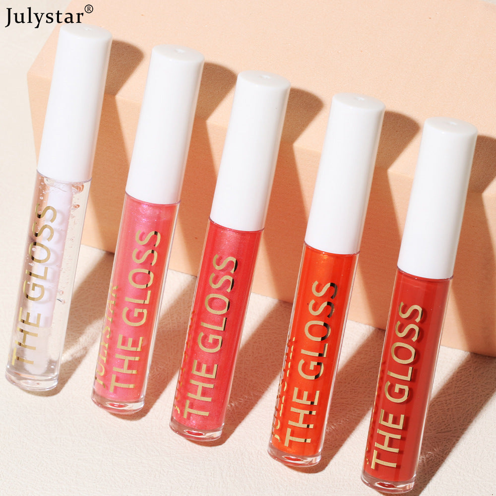Makeup Lasting Moisturizing Transparent Nourishing Lip Gloss European and American Water Gloss Mirror Brightening Lip Gloss Lip Oil