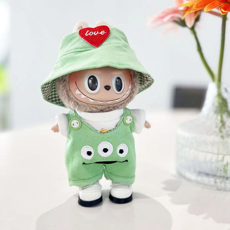 [Clothes only] 1st/2nd generation keychain Labubu baby clothes blind box Labubu clothes pink pig jumpsuit set