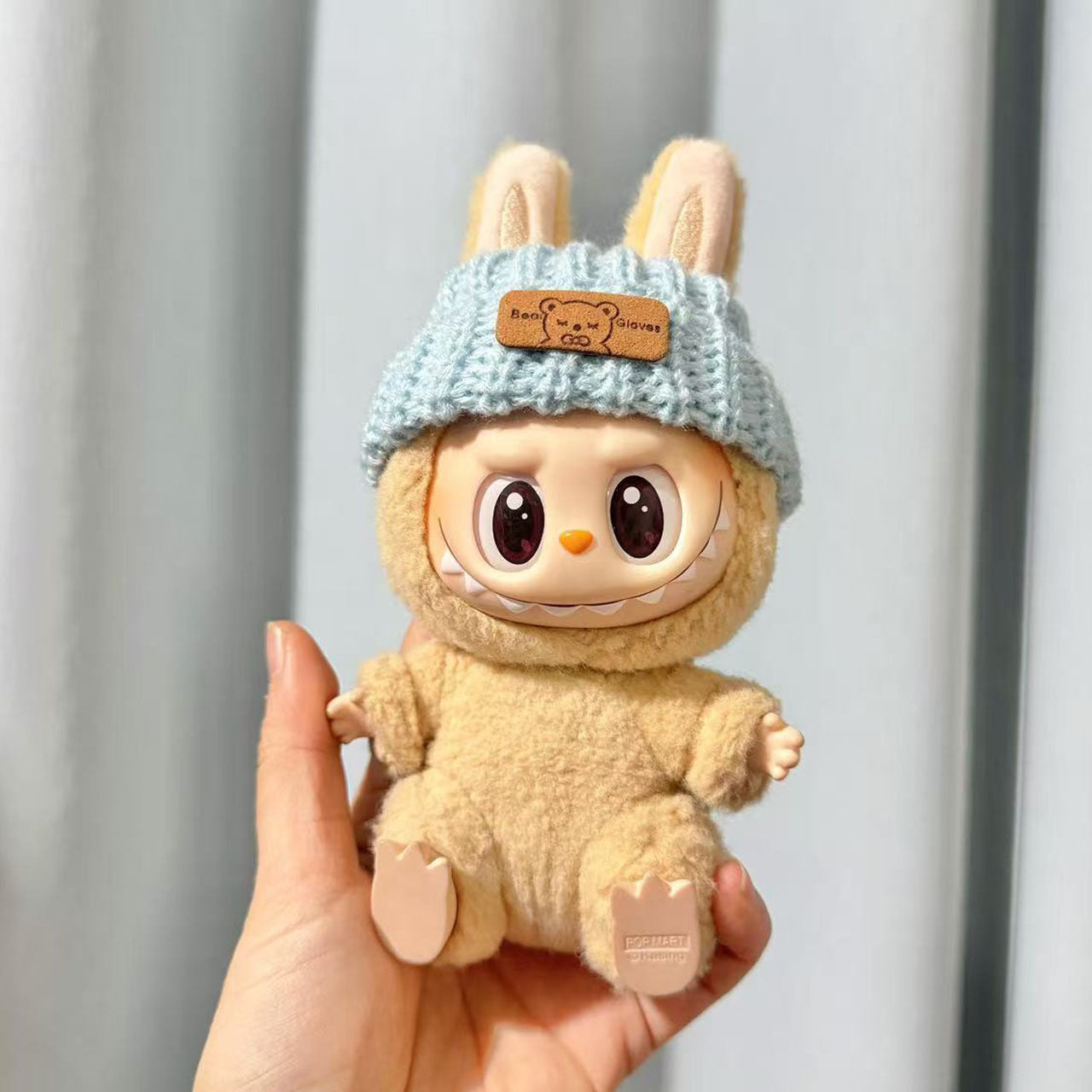 [Clothes only] First and second generation keychain Labubu clothes pendant Rab cloth button sweater jeans set cute