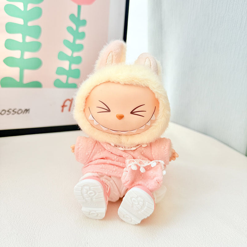 [Clothes only] First and second generation Labubu clothes pendant Labubu baby clothes spring sweet overalls set cute