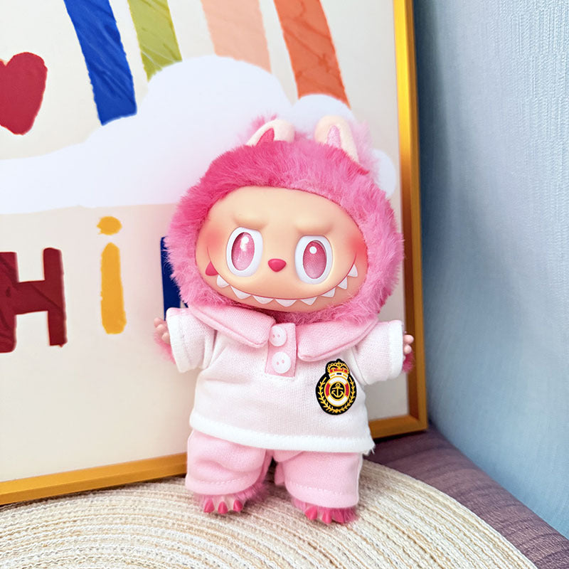 [Clothes only] The first, second and third generation keychain Labubu clothes pendant Labubu baby clothes noble small school uniform set