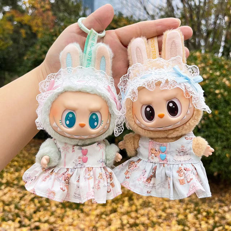 [Clothes only] First and second generation keychain Labubu clothes pendant Labubu clothes pendant Lolita dress