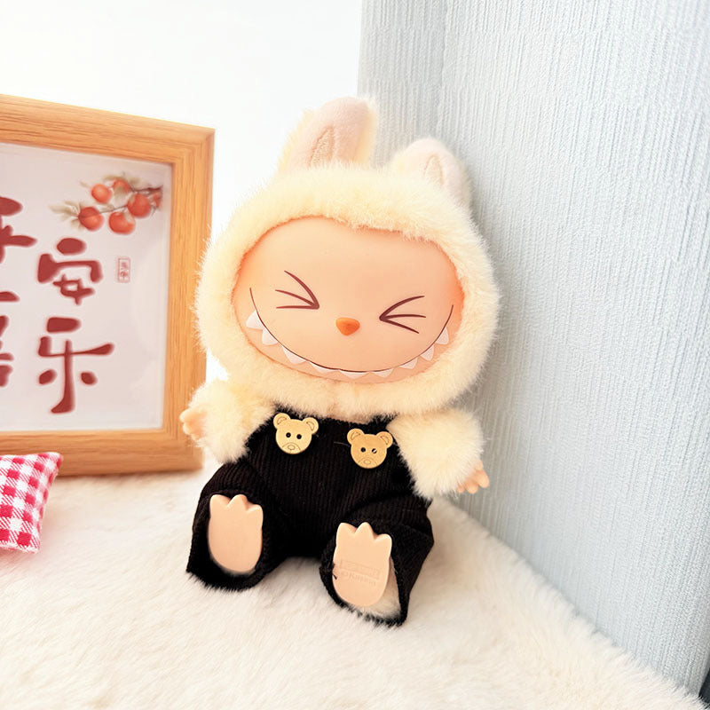 [Clothes only] First and second generation keychain Labubu clothes pendant Labubu cloth overalls Animal hat set