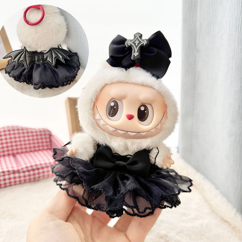Clothes only] First and second generation Labubu clothes pendant Labubu sitting baby clothes little devil angel suit cute
