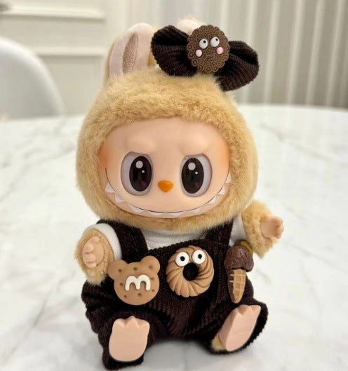 [Clothes only] Second generation blind box Labubu clothes vinyl face pendant Labubu sitting party series baby clothes cute