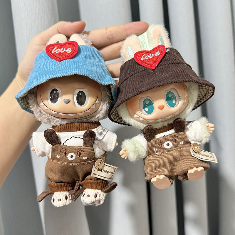 [Clothes only] First and second generation keychain Labubu clothes pendant Labubu sitting party repair dog love hat