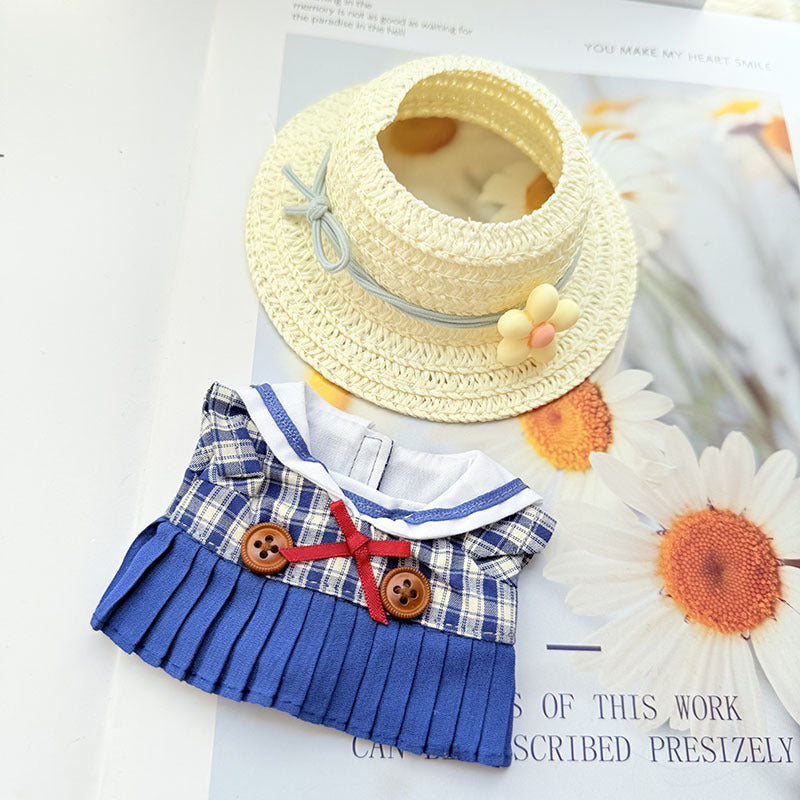 [Clothes only] First and second generation keychain Labubu clothes pendant Labubu baby clothes sweetheart sailor clothes cute