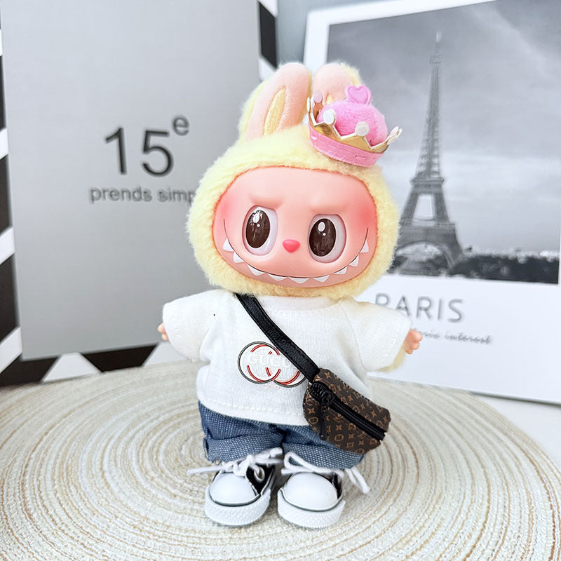 [Clothes only] First and second generation Labubu clothes pendant Labubu sitting party baby clothes trendy modern casual wear