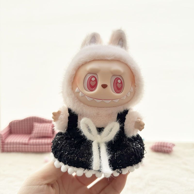 [Clothes only] First and second-generation Labubu clothes pendant Labubu sitting party baby clothes fragrant skirt set cute