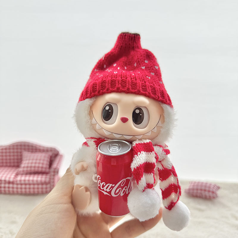 [Clothes only] First and second generation keychain Labubu clothes pendant Labubu Coke Happy Factor New Year set