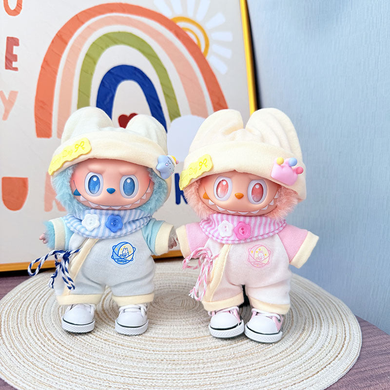 [Clothes only] One, two and three generations Labubu clothes pendant Labubu sitting baby clothes newborn baby clothes suit cute