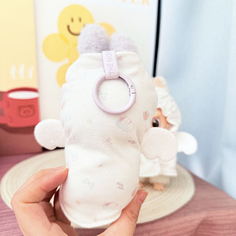 [Clothes only] One, two and three generations of Labubu clothes pendant Labubu sitting baby clothes angel wrap bag is cute