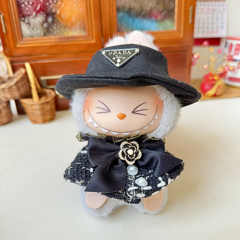 [Clothes only] First and second generation keychain Labubu clothes pendant Labubu crown fragrance set shawl cute