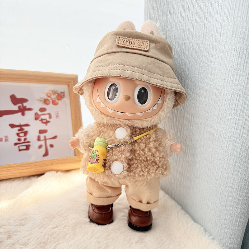 [Clothes only] First and second generation Labubu clothes pendant Labubu baby clothes, buttons, rings, vest suits, hats are cute.