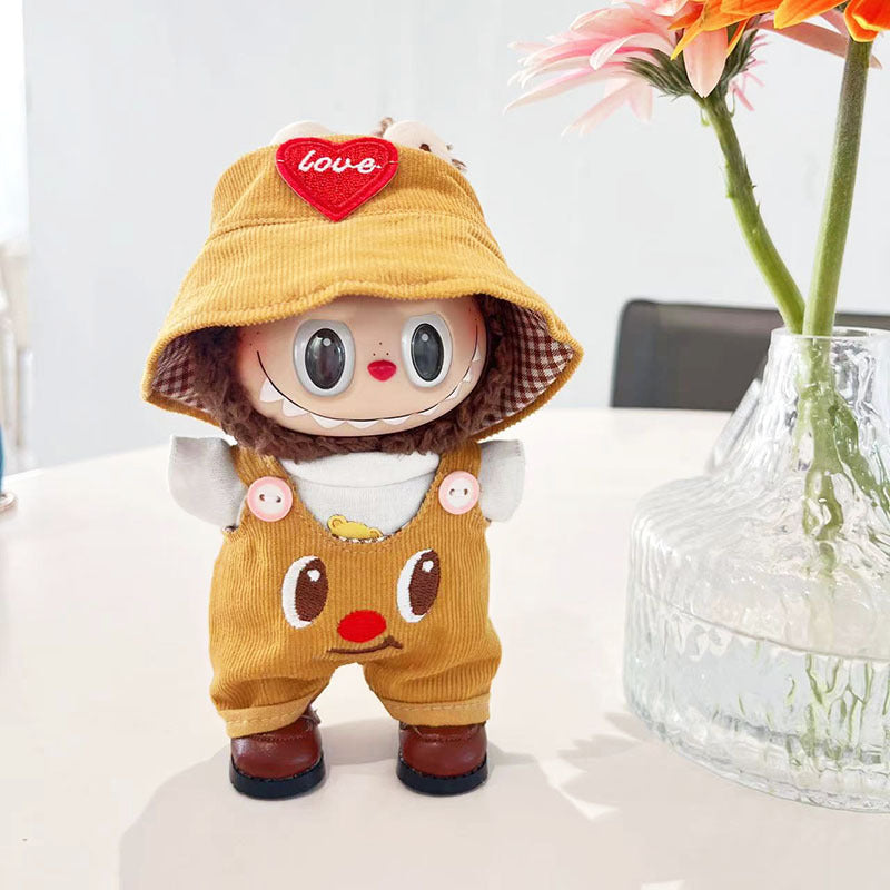 [Clothes only] 1st/2nd generation keychain Labubu baby clothes blind box Labubu clothes pink pig jumpsuit set