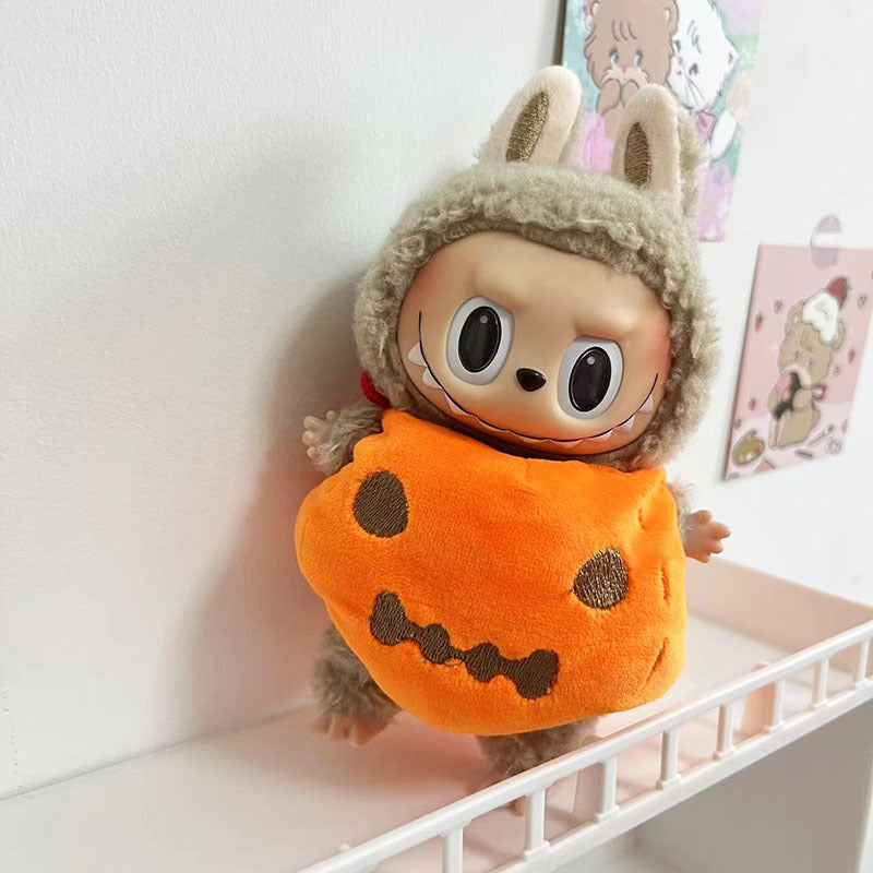 Clothes only] 15cm blind box Macaron Labubu Time to chill pendant doll clothes