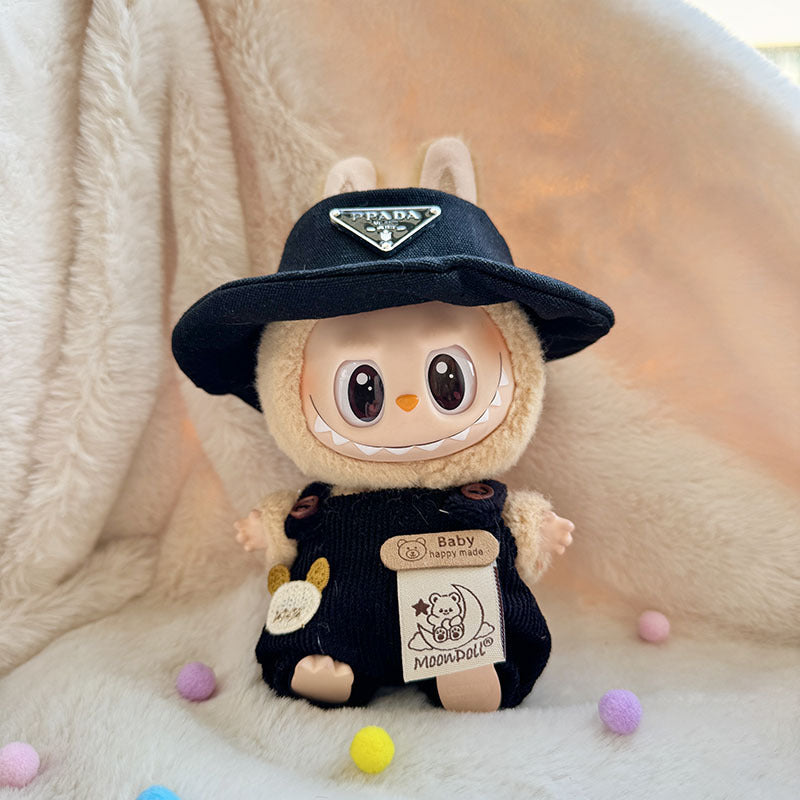 [Clothes only] First and second generation keychain Labubu clothes pendant Labubu sitting party moon bear overalls