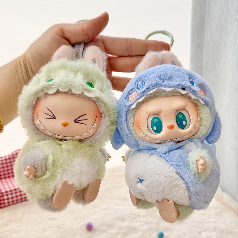 Clothes only] First and second generation Labubu clothes pendant Labubu sitting baby clothes shark bee dinosaur clothes cute