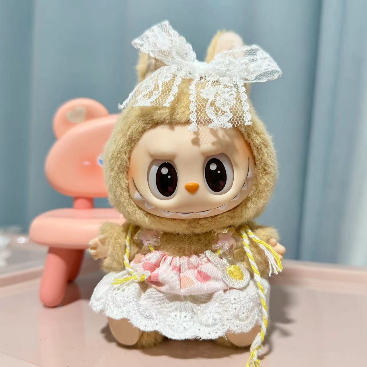 [Clothes only] 1st/2nd generation blind box Labubu clothes keychain Labubu sitting party series baby clothes cute