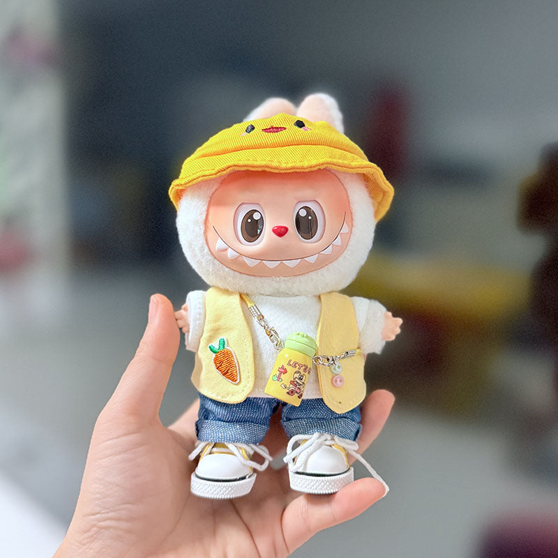 [Clothes only] First and second generation Labubu clothes pendant Labubu sitting baby clothes duck duck carrot travel cute