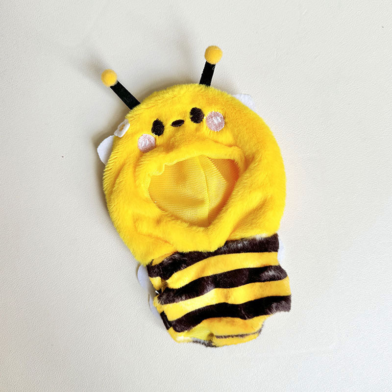 [Clothes only] First and second generation keychain Labubu clothes pendant Labubu baby clothes yellow bee onesie cute