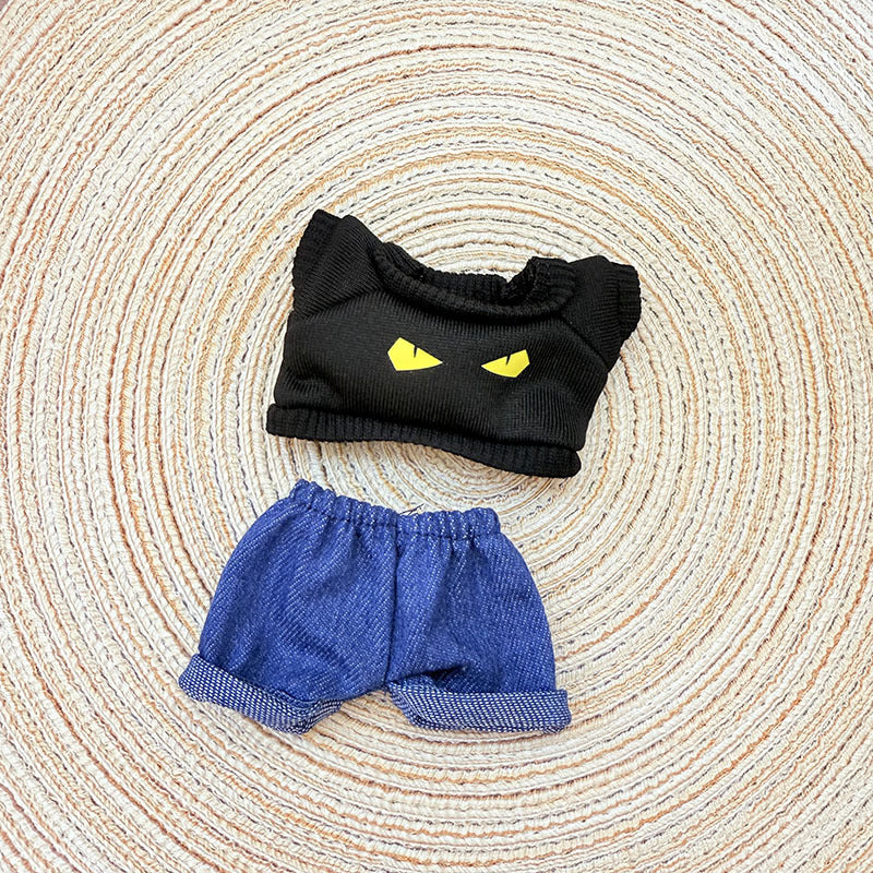 [Clothes only] First and second generation keychain Labubu clothes pendant Labubu baby clothes drinking milk tea bear sweater