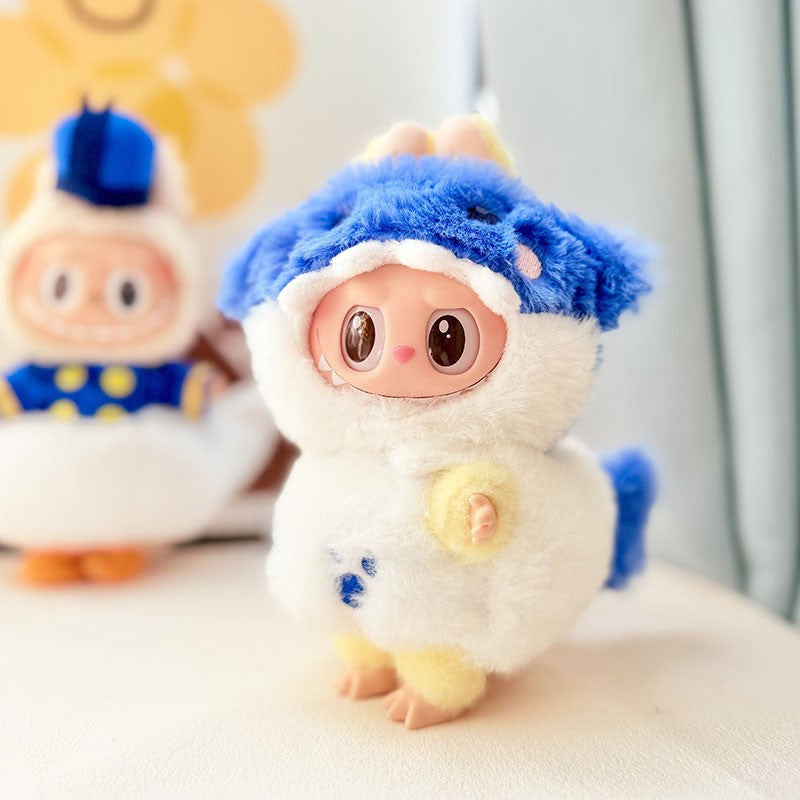 [Clothes only] One, two and three generations Labubu clothes pendant Labubu sitting baby clothes angry crocodile suit cute