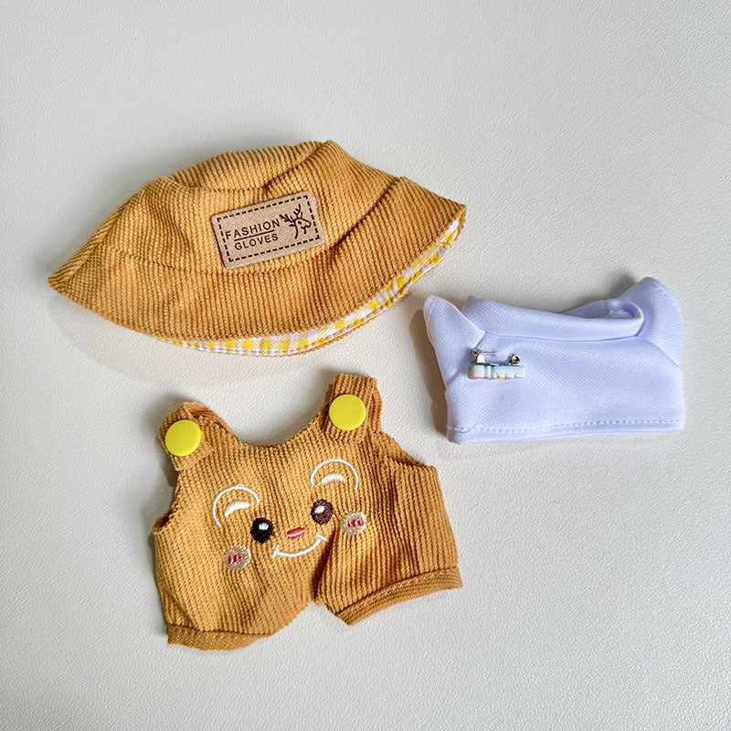 [Clothes only] First and second generation keychain Labubu clothes pendant Labubu cloth for matcha green jumpsuit set