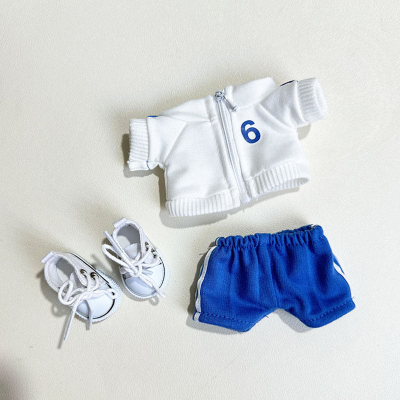 [Clothes only] First and second generation keychain Labubu clothes pendant Labubu wears No. 6 and No. 12 sweatshirt Moe
