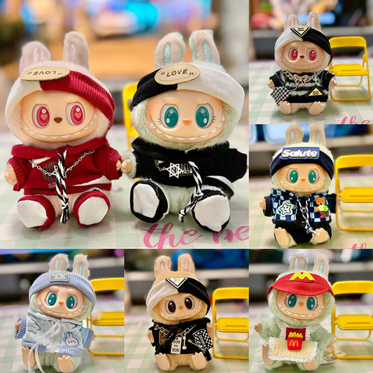 [Clothes only] First/second generation pendant Labubu clothes Labubu sitting party baby clothes trendy sweater cute