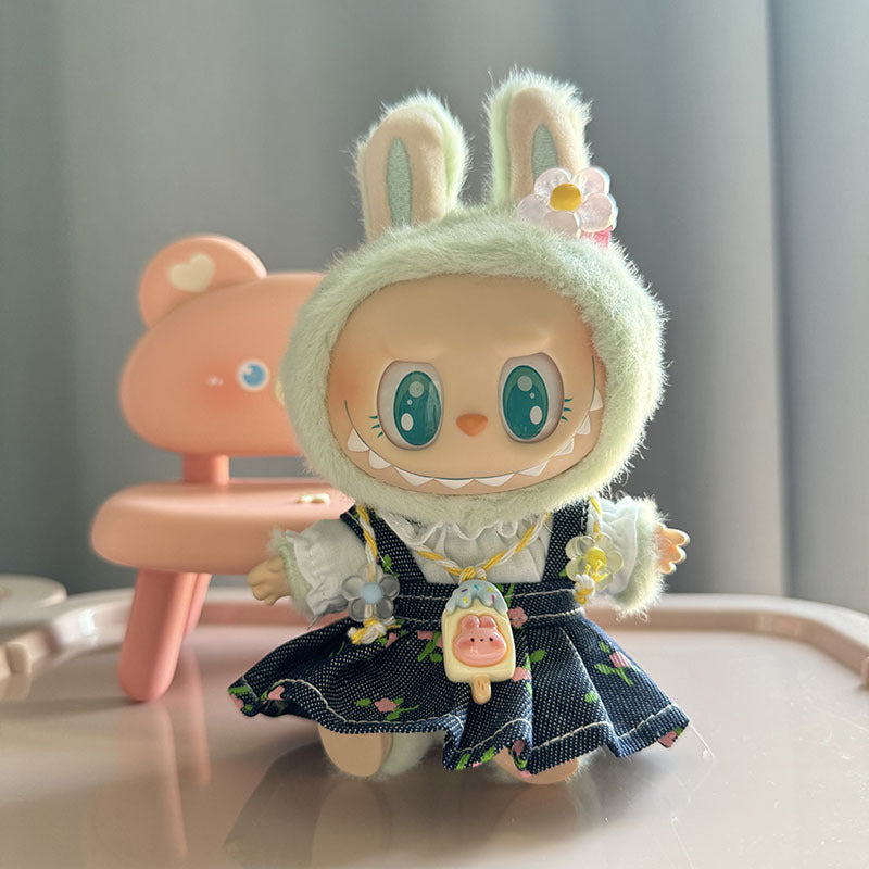 [Clothes only] First/second generation Labubu clothes pendant Labubu sitting party baby clothes spray suit