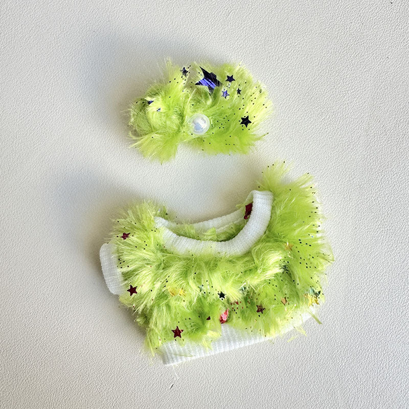[Clothes only] First and second generation Labubu clothes pendant Labubu sitting party baby clothes Gypsy shirt hairpin