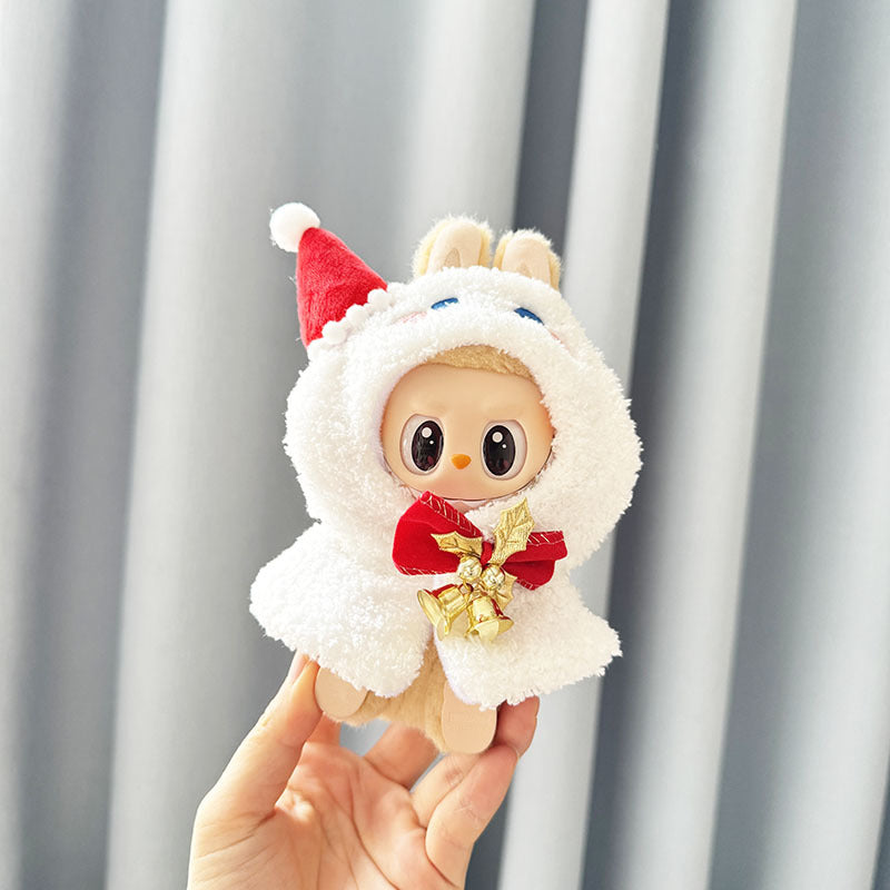 [Clothes only] First and second generation keychain Labubu clothes pendant Labubu Christmas snowman elk shawl cute