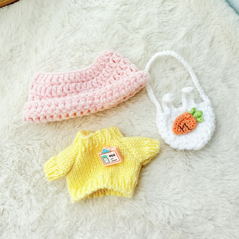 [Clothes only] First and second generation keychain Labubu clothes pendant Labubu handmade sweater Japanese three-piece set cute