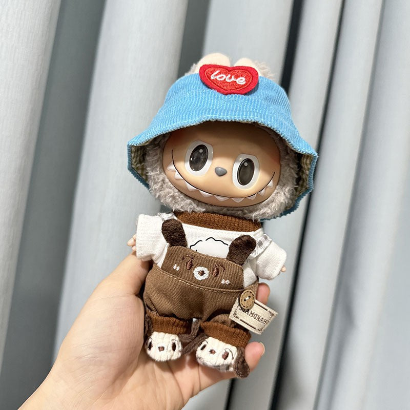 [Clothes only] First and second generation keychain Labubu clothes pendant Labubu sitting party dog repair suit cute