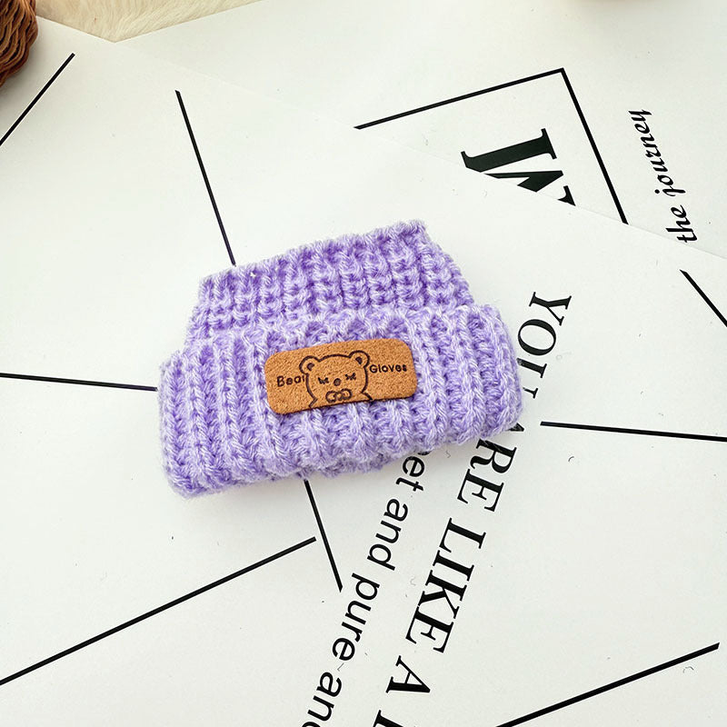 [Clothes only] One, two and three generations of keychains Labubu clothes pendant Labubu baby clothes knitted sweater hat set