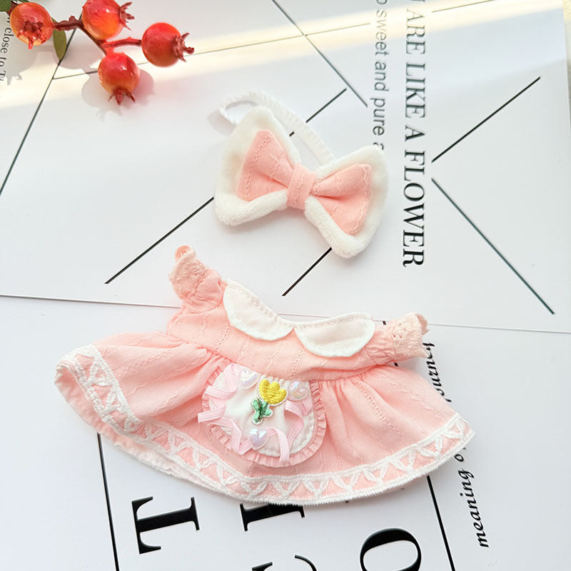 [Clothes only] First and second generation keychain Labubu clothes pendant Labubu clothes pendant tulip dress
