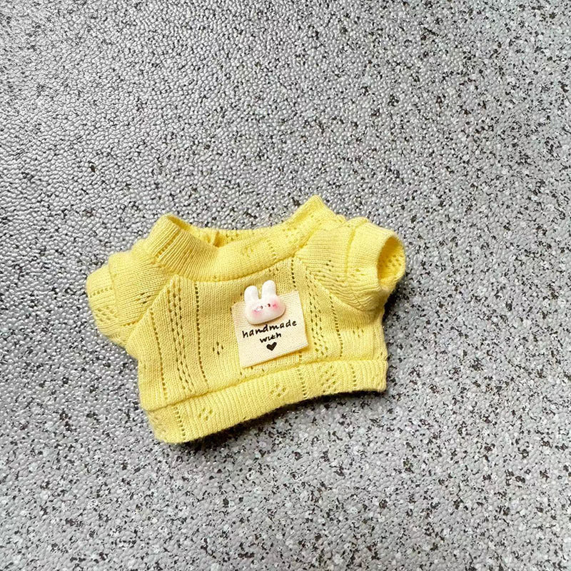 [Clothes only] 17cm labubu cloth blind box pendant doll for toning bubble shirt set cute